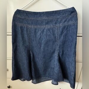 Vintage Y2K Chaps Denim Midi Skirt